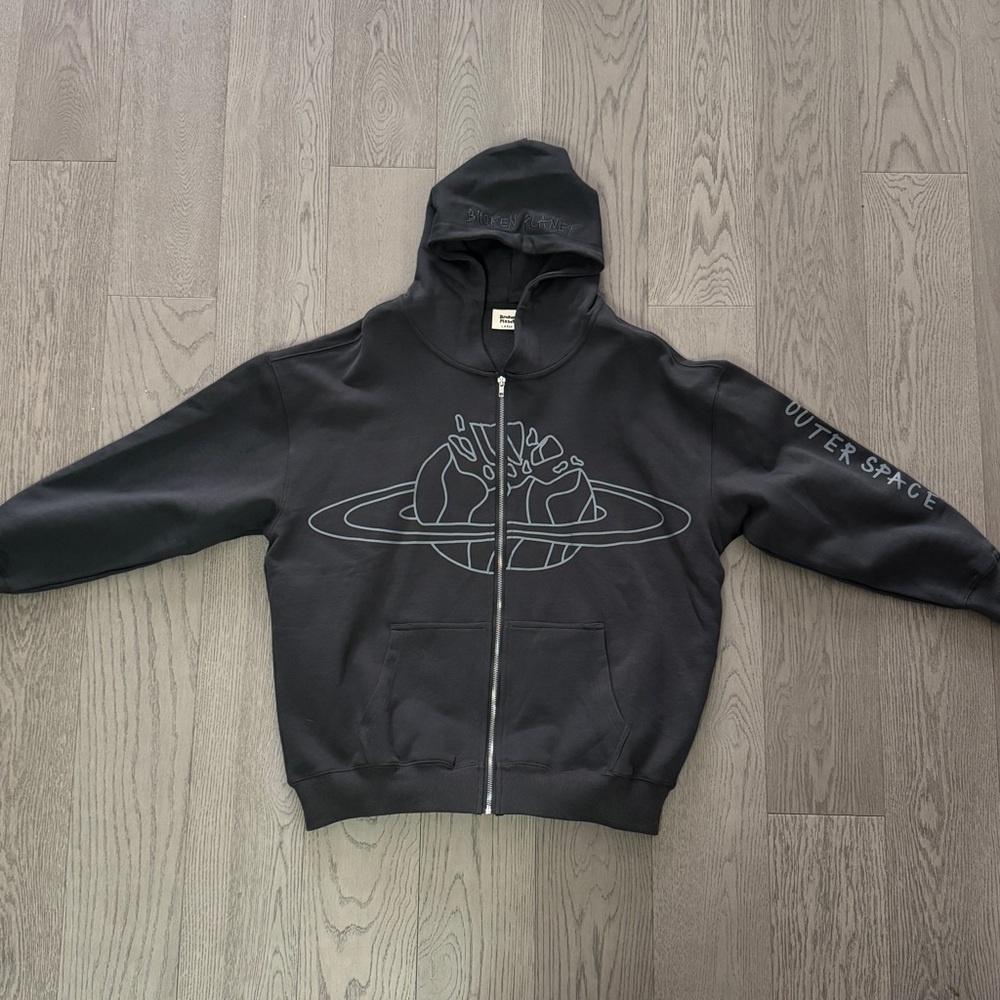 Broken Planet Zip-Up Hoodie – Size Large